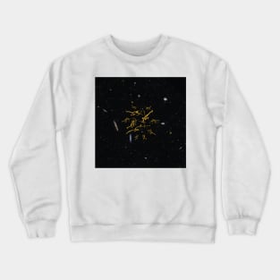 Galactic Bowmen Minimalist Paleolithic Cave Art Bow Fight Crewneck Sweatshirt